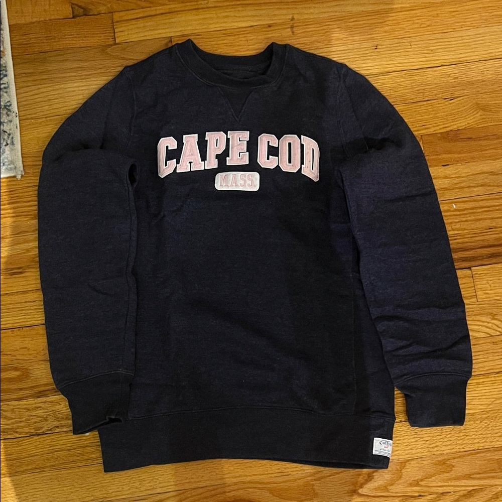 Cape Cod Cuffys Navy Blue Crew Neck Sweatshirt